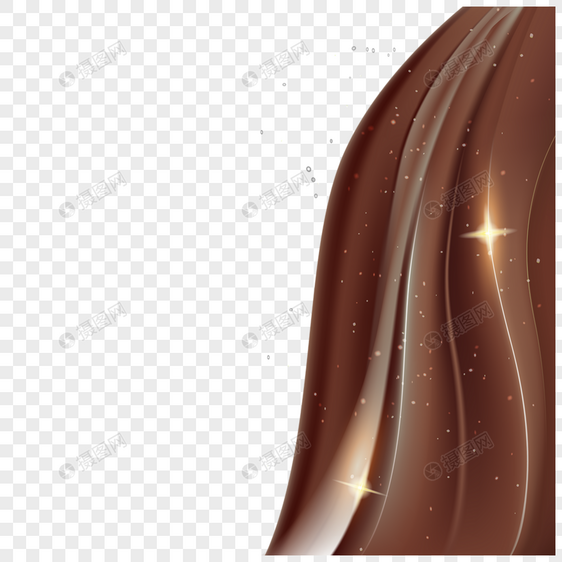 巧克力抽象波浪边框图片