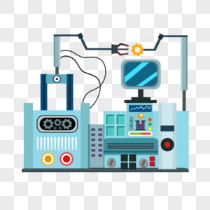 流水线机械工程卡通高清图片