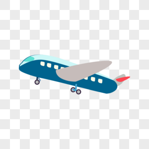 飞机航空蓝色图片绘画创意图片