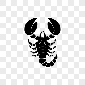 蝎子纹身黑色纹路高清图片