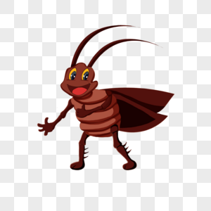 蟑螂动物卡通图片
