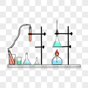 化学实验流程教育仪器彩色液体高清图片