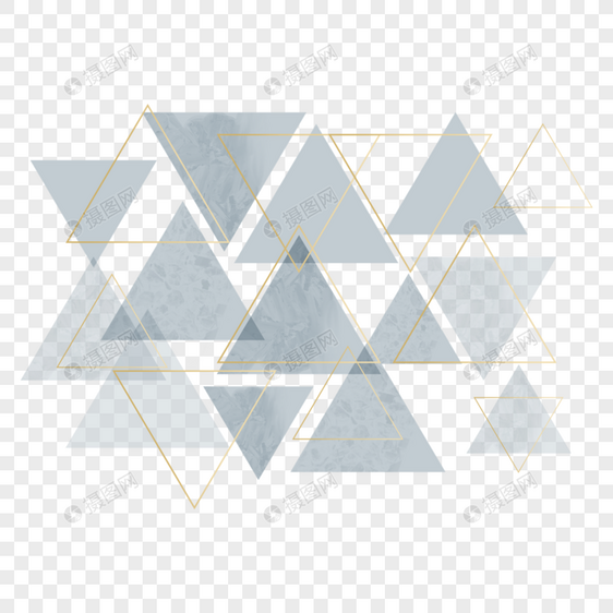 三角形几何图形淡蓝色抽象图片