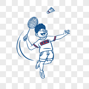 男子组羽毛球运动员图片
