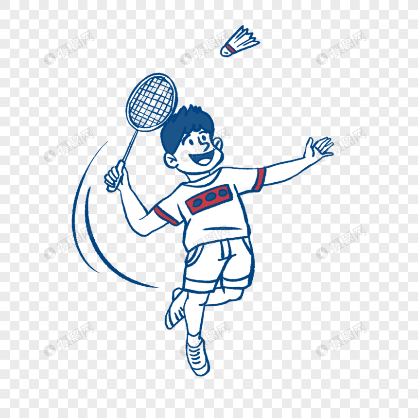 男子组羽毛球运动员图片