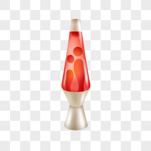 熔岩水母灯简约风格红色灯泡图片