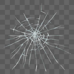玻璃裂纹破碎玻璃被击碎的玻璃片图片