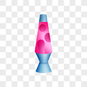 熔岩灯水母灯卡通风格蓝色粉红色灯泡图片