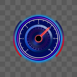 车速表抽象蓝色光效图形图片