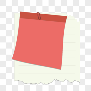 笔记本便利贴红色线条纸张图片