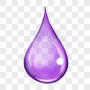 水水滴紫色渐变卡通图片图片