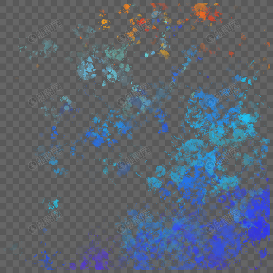 粒子喷射抽象蓝色图片