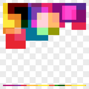 商务科技抽象彩色色块装饰边框图片