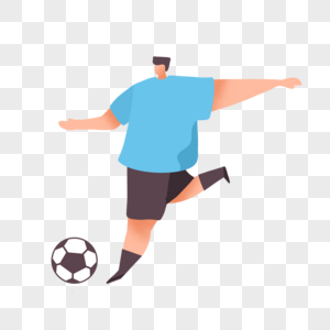 足球比赛概念运动踢球插画图片