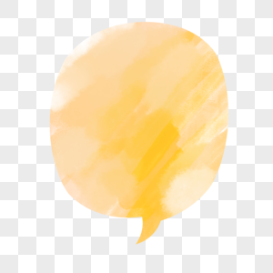 笔刷黄色渐变水彩气泡图片