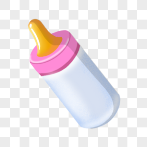 奶瓶黄色奶嘴卡通婴儿玩具图片
