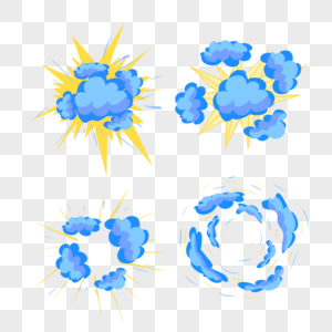 卡通的爆炸小物件图片