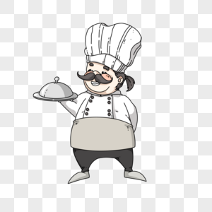 卡通胖厨师形象图片