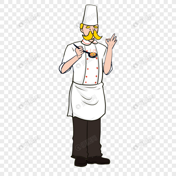 卡通可爱人物厨师图片