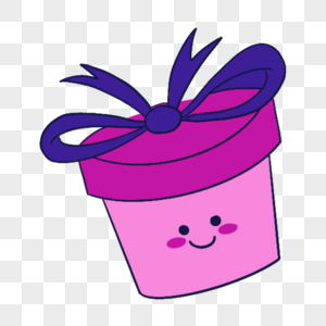 蓝紫色系生日组合蝴蝶结紫色盒子图片