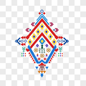 简约墨西哥民族几何图案图片