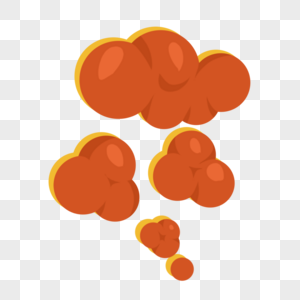 橙色云朵游戏爆炸效果图片