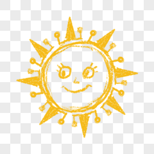 长睫毛可爱卡通涂鸦太阳图片