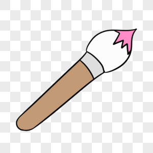 卡通水彩笔元素