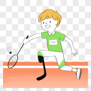 残疾奥运会羽毛球项目图片