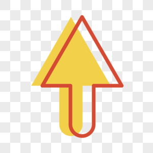 黄色红色箭头商业引导图标浮动图标图片