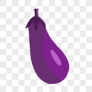 卡通水果蔬菜紫色茄子图片