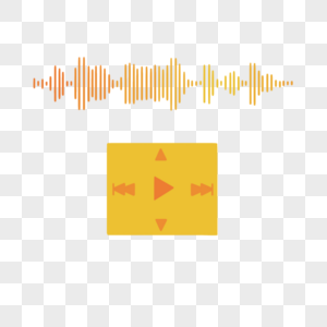 黄色渐变音乐播放器图片