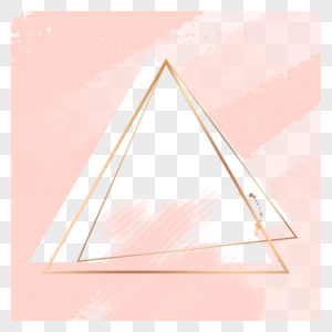 几何图形边框粉色水彩图片