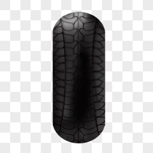 紧凑线条花纹黑色立体质感轮胎图片