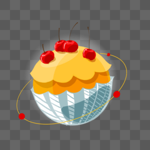 樱桃杯子蛋糕食物星球图片