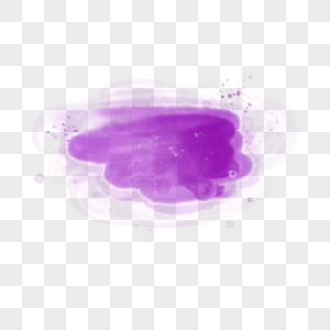 透明水彩紫色晕染背景墨迹图片