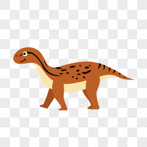 四脚行走的棕色恐龙图片