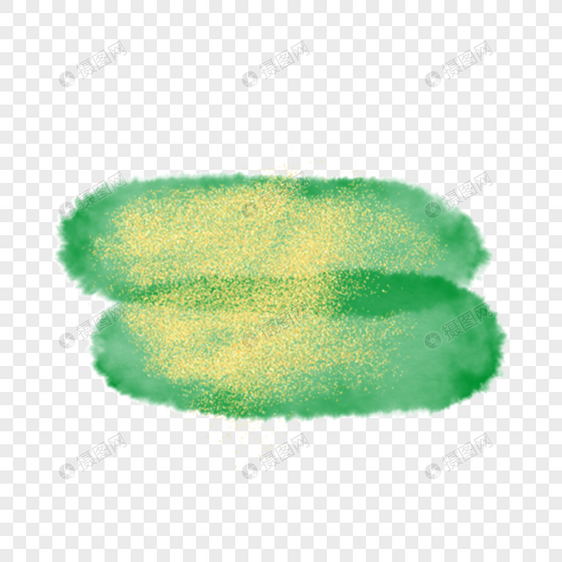 黄绿堆叠水彩污渍图片
