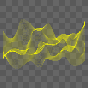量子科技抽象金黄起伏线条图片