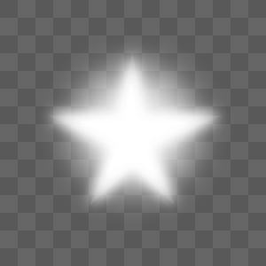 闪亮白色五角星闪光光效图片
