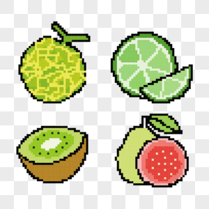 绿色像素游戏水果图片