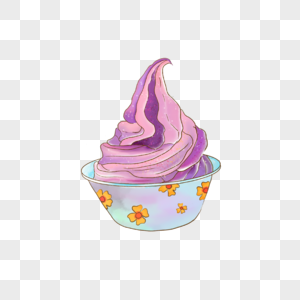 蓝莓冰淇淋奶冰图片