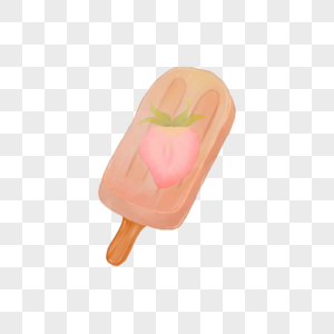 夏日草莓冰心冰淇淋图片