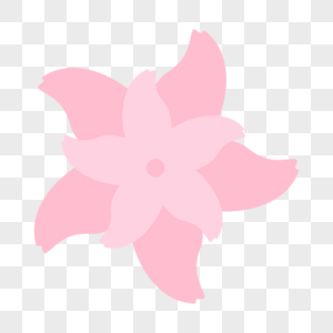 双层螺旋形状粉色可爱樱花图片