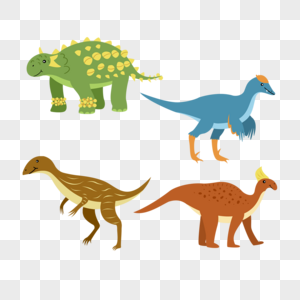 可爱爬行动物卡通恐龙图片