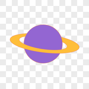 科学教育元素紫色卡通星球图片