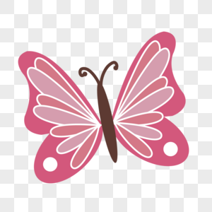 粉色可爱美丽的蝴蝶图片