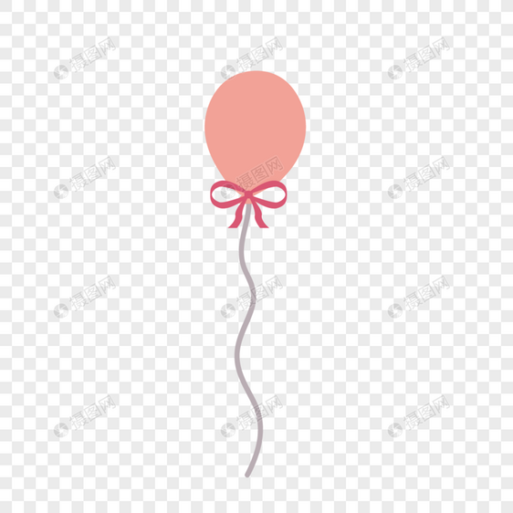 粉色卡通可爱气球图片