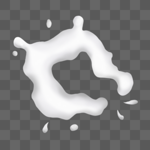 富含蛋白质的飞溅的牛奶液体印记图片