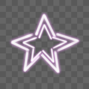 霓虹宇宙紫色五角星图片